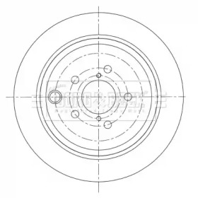 BORG & BECK bbd5412 -  Тормозной диск